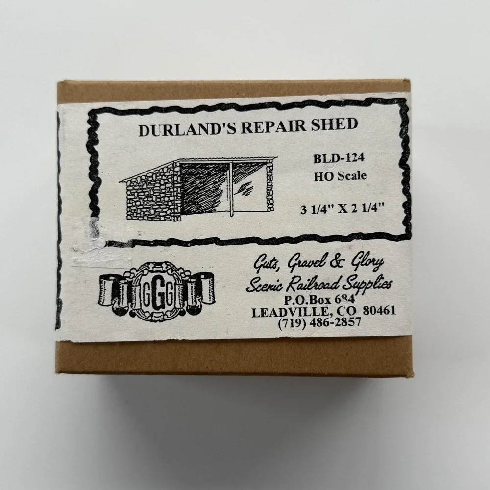 Guts, Gravel & Glory Durlands Repair Shed‎ BLD-124 HO 1:87 Scale Railroad Model